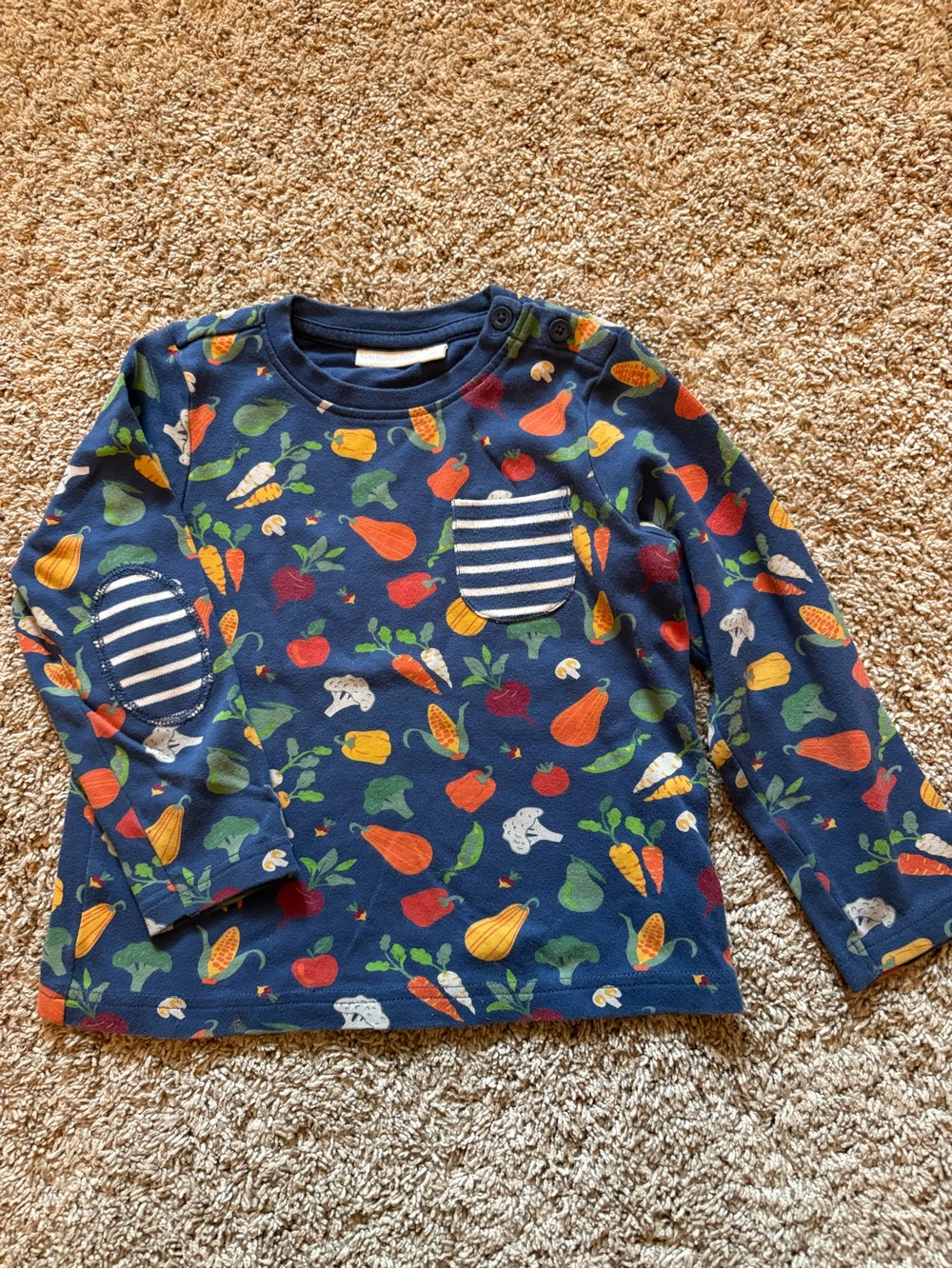 Jojo Mama Vegetable tee, kids 3/4